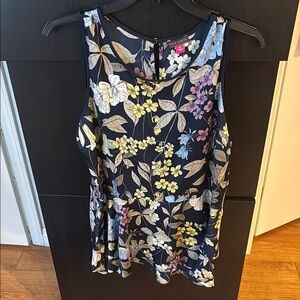 Floral Sleeveless Top - Multicolor
